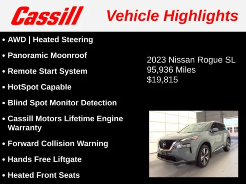 Another view of 2023 Nissan Rogue SL for sale in Cedar Rapids, IA at Cassill Motors