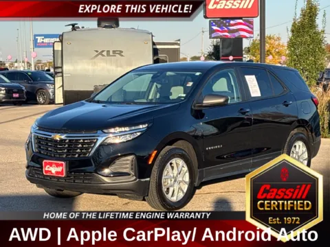 Black 2024 Chevrolet Equinox LS for sale in Cedar Rapids, IA