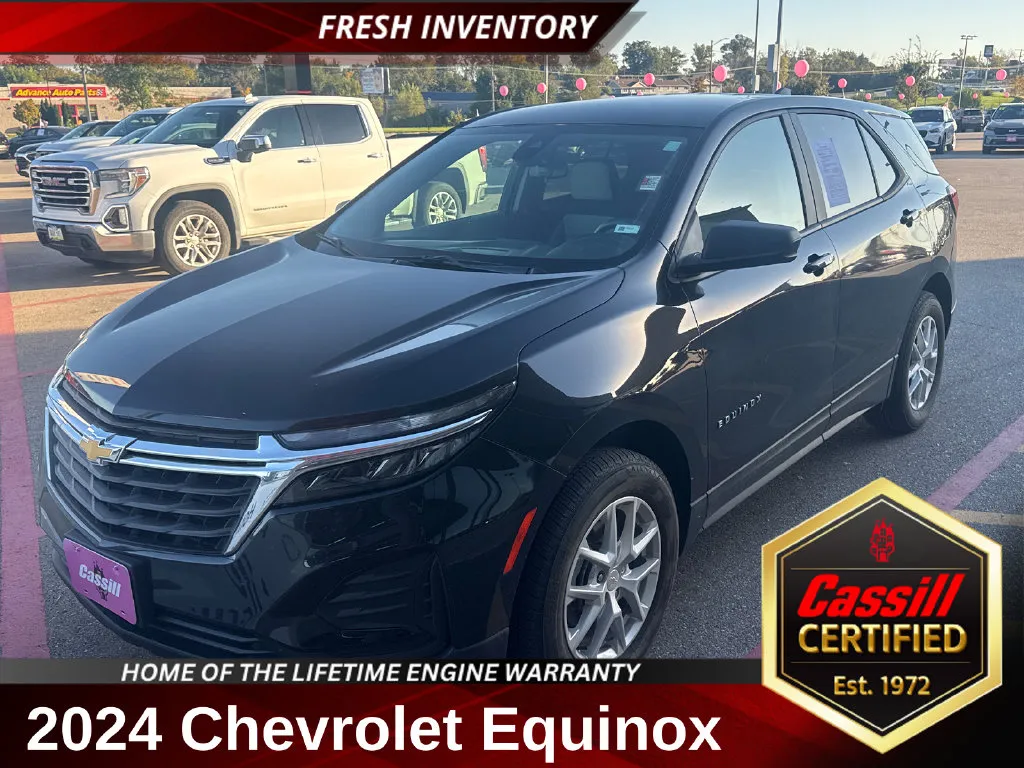 Black 2024 Chevrolet Equinox LS for sale in Cedar Rapids, IA