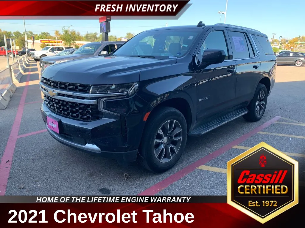 Blue 2021 Chevrolet Tahoe LS for sale in Cedar Rapids, IA