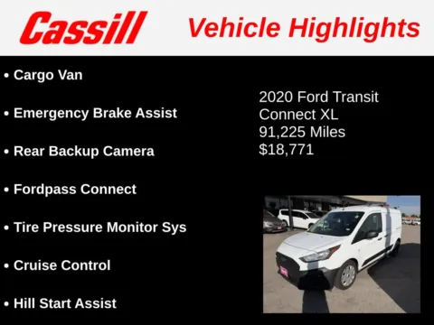 Another view of 2020 Ford Transit Connect XL for sale in Cedar Rapids, IA at Cassill Motors