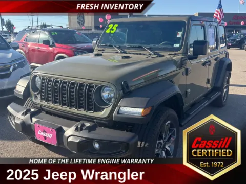 Green 2025 Jeep Wrangler Sport S 4xe for sale in Cedar Rapids, IA