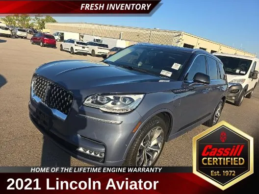 Blue 2021 Lincoln Aviator Grand Touring for sale in Cedar Rapids, IA