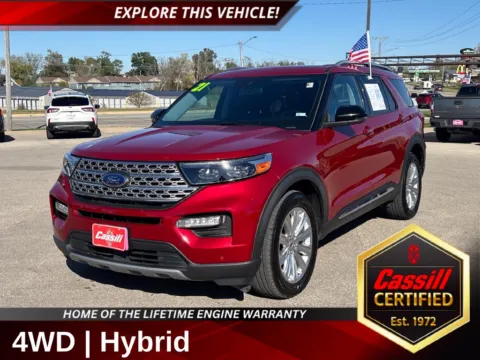 Red 2021 Ford Explorer Limited for sale in Cedar Rapids, IA