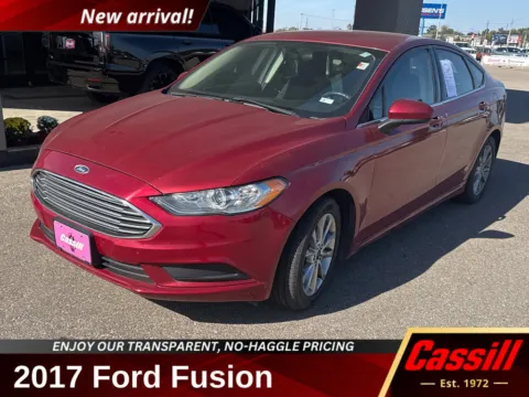 Red 2017 Ford Fusion SE for sale in Cedar Rapids, IA