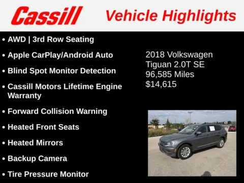 Another view of 2018 Volkswagen Tiguan 2.0T SE for sale in Cedar Rapids, IA at Cassill Motors