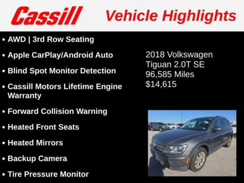 Another view of 2018 Volkswagen Tiguan 2.0T SE for sale in Cedar Rapids, IA at Cassill Motors