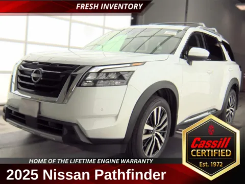 White 2025 Nissan Pathfinder Platinum for sale in Cedar Rapids, IA