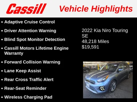 Another view of 2022 Kia Niro Touring for sale in Cedar Rapids, IA at Cassill Motors