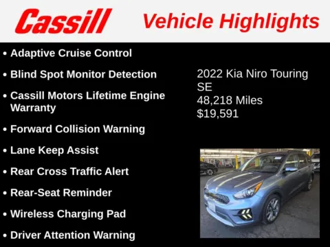 Another view of 2022 Kia Niro Touring for sale in Cedar Rapids, IA at Cassill Motors
