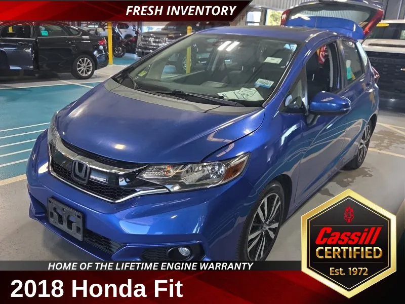 Blue 2018 Honda Fit EX-L for sale in Cedar Rapids, IA
