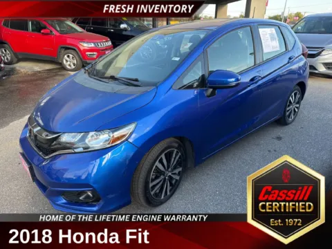 Blue 2018 Honda Fit EX-L for sale in Cedar Rapids, IA