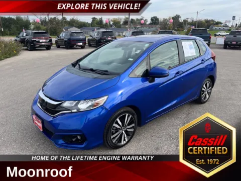 Blue 2018 Honda Fit EX-L for sale in Cedar Rapids, IA