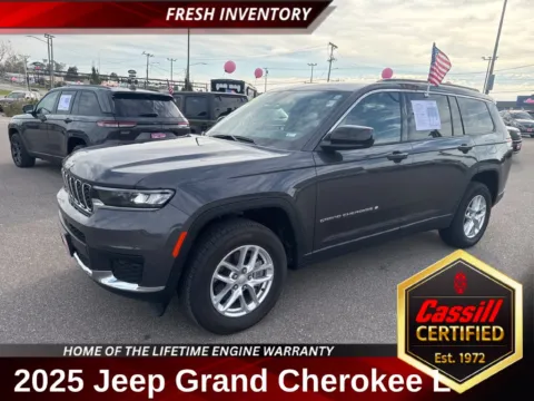 Gray 2025 Jeep Grand Cherokee L Laredo for sale in Cedar Rapids, IA