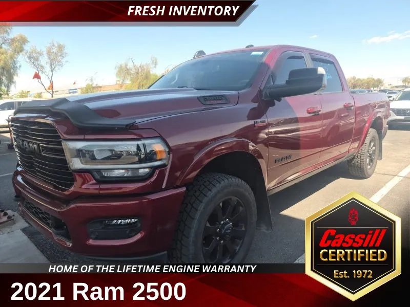 Red 2021 Ram 2500 Laramie for sale in Cedar Rapids, IA