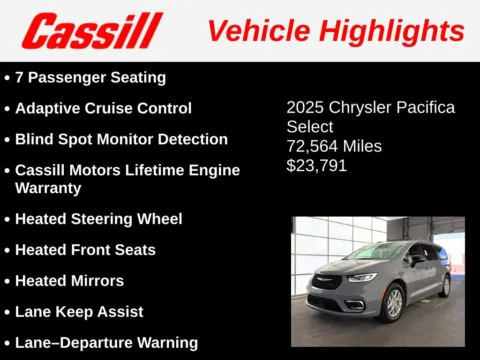 Another view of 2025 Chrysler Pacifica Select for sale in Cedar Rapids, IA at Cassill Motors