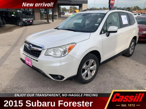 White 2015 Subaru Forester 2.5i Limited for sale in Cedar Rapids, IA