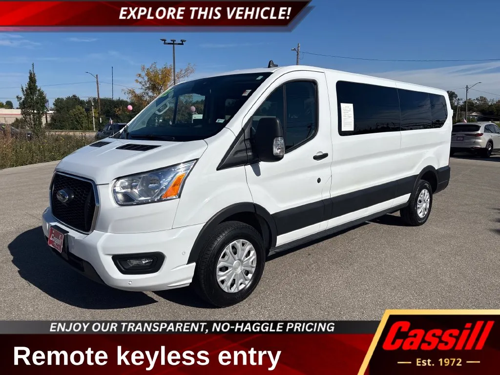 White 2022 Ford Transit-350 XLT for sale in Cedar Rapids, IA