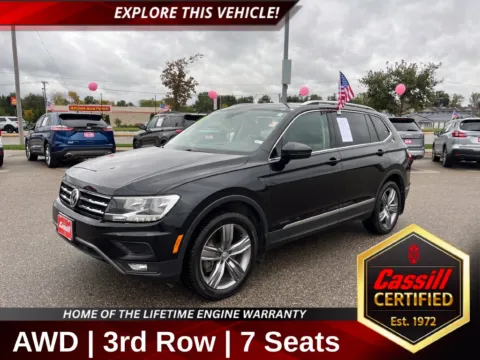 Black 2021 Volkswagen Tiguan 2.0T SEL for sale in Cedar Rapids, IA
