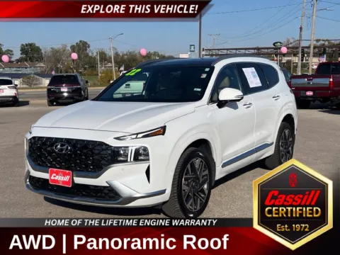White 2022 Hyundai Santa Fe Calligraphy for sale in Cedar Rapids, IA