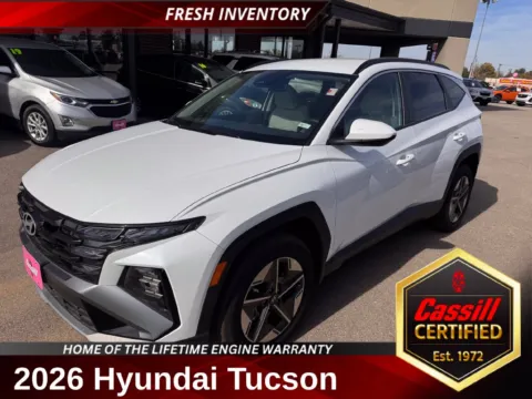 White 2026 Hyundai Tucson Hybrid SEL for sale in Cedar Rapids, IA