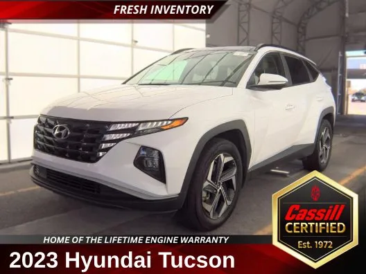 White 2023 Hyundai Tucson Hybrid SEL Convenience for sale in Cedar Rapids, IA