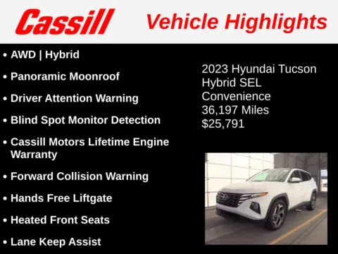 Another view of 2023 Hyundai Tucson Hybrid SEL Convenience for sale in Cedar Rapids, IA at Cassill Motors