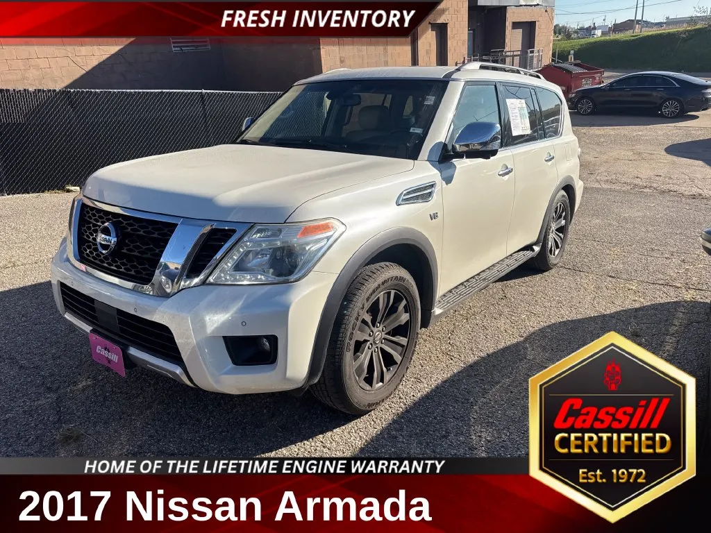 White 2017 Nissan Armada Platinum for sale in Cedar Rapids, IA