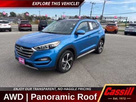 Blue 2017 Hyundai Tucson Limited for sale in Cedar Rapids, IA