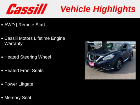 Another view of 2017 Nissan Murano SL for sale in Cedar Rapids, IA at Cassill Motors
