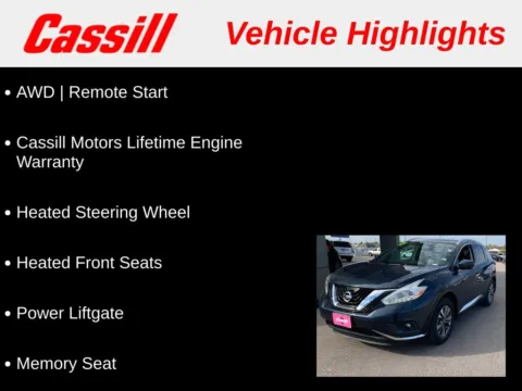 Another view of 2017 Nissan Murano SL for sale in Cedar Rapids, IA at Cassill Motors