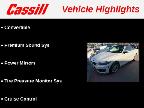 Another view of 2016 BMW 2 Series 228i for sale in Cedar Rapids, IA at Cassill Motors