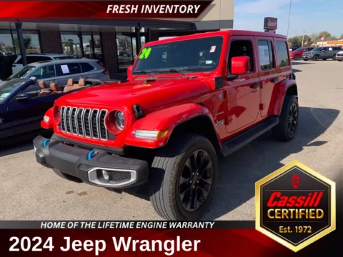 Red 2024 Jeep Wrangler Sahara 4xe for sale in Cedar Rapids, IA