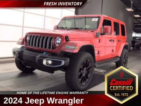 Red 2024 Jeep Wrangler Sahara 4xe for sale in Cedar Rapids, IA