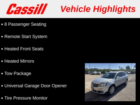 Another view of 2015 Chevrolet Traverse LT for sale in Cedar Rapids, IA at Cassill Motors