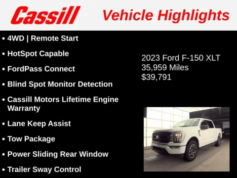 Another view of 2023 Ford F-150 XLT for sale in Cedar Rapids, IA at Cassill Motors