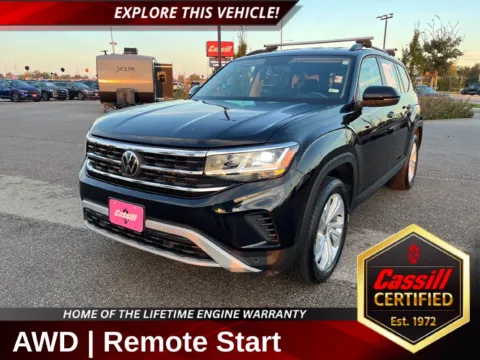 Black 2023 Volkswagen Atlas 3.6L V6 SE w/Technology for sale in Cedar Rapids, IA