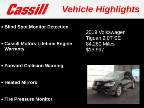 Another view of 2019 Volkswagen Tiguan 2.0T SE for sale in Cedar Rapids, IA at Cassill Motors