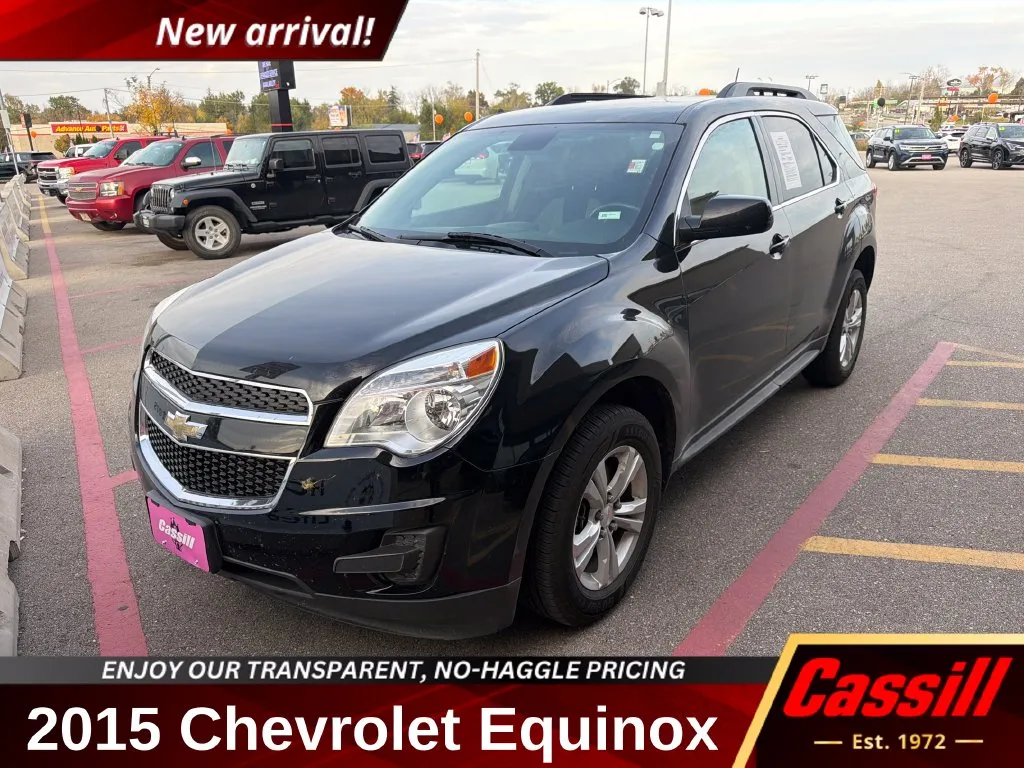 Black 2015 Chevrolet Equinox LT for sale in Cedar Rapids, IA