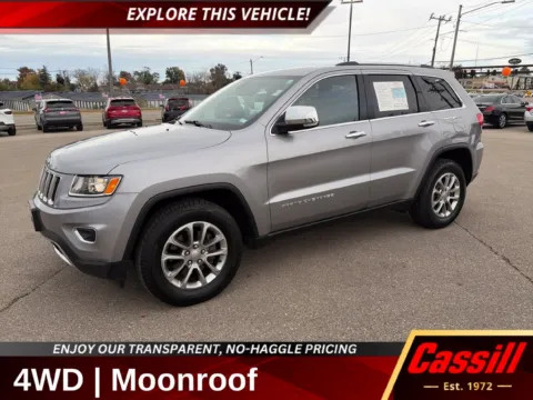 Silver 2015 Jeep Grand Cherokee Limited for sale in Cedar Rapids, IA