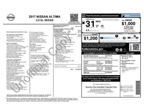 Photos of 2017 Nissan Altima 2.5 SL for sale in Cedar Rapids, IA at Cassill Motors
