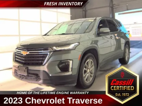 Silver 2023 Chevrolet Traverse LT for sale in Cedar Rapids, IA