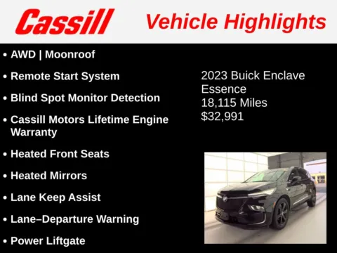 Another view of 2023 Buick Enclave Essence for sale in Cedar Rapids, IA at Cassill Motors