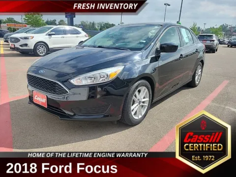 Black 2018 Ford Focus SE for sale in Cedar Rapids, IA