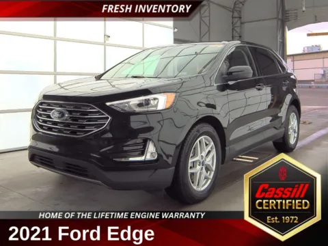 Black 2021 Ford Edge SEL for sale in Cedar Rapids, IA