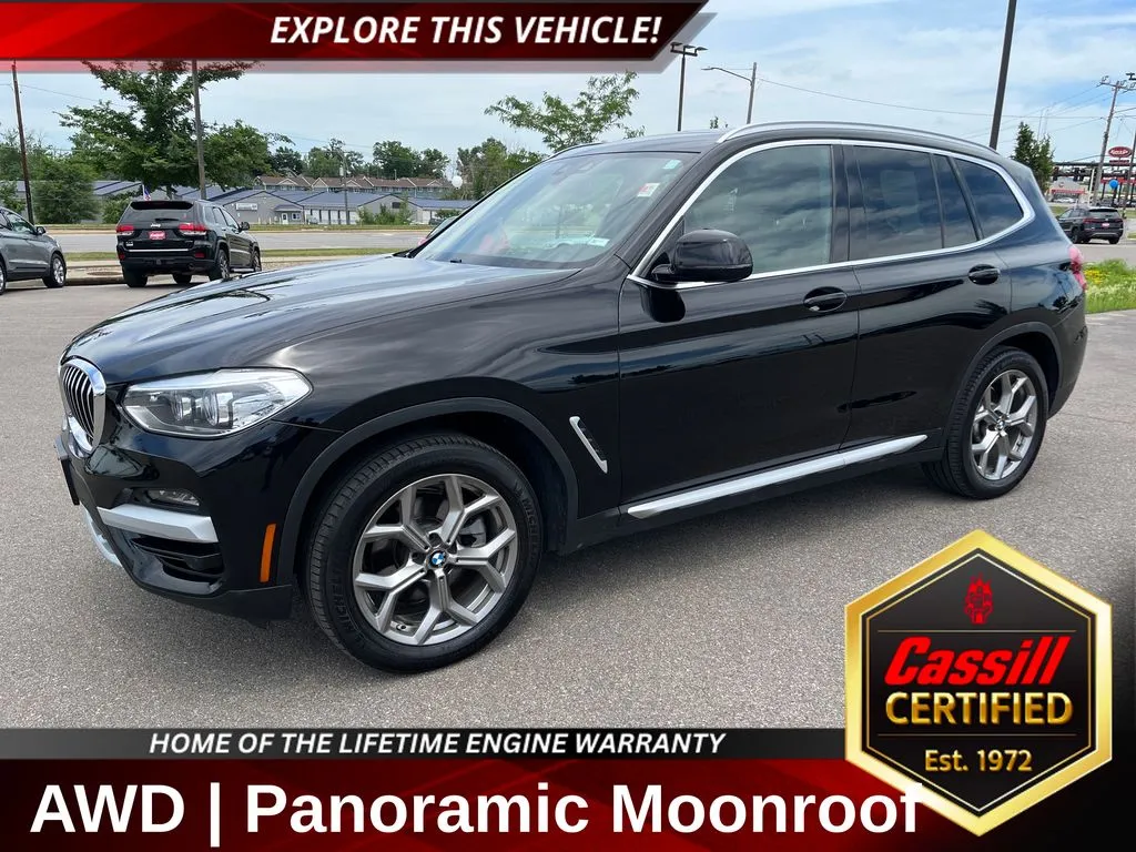Black 2021 BMW X3 xDrive30i for sale in Cedar Rapids, IA