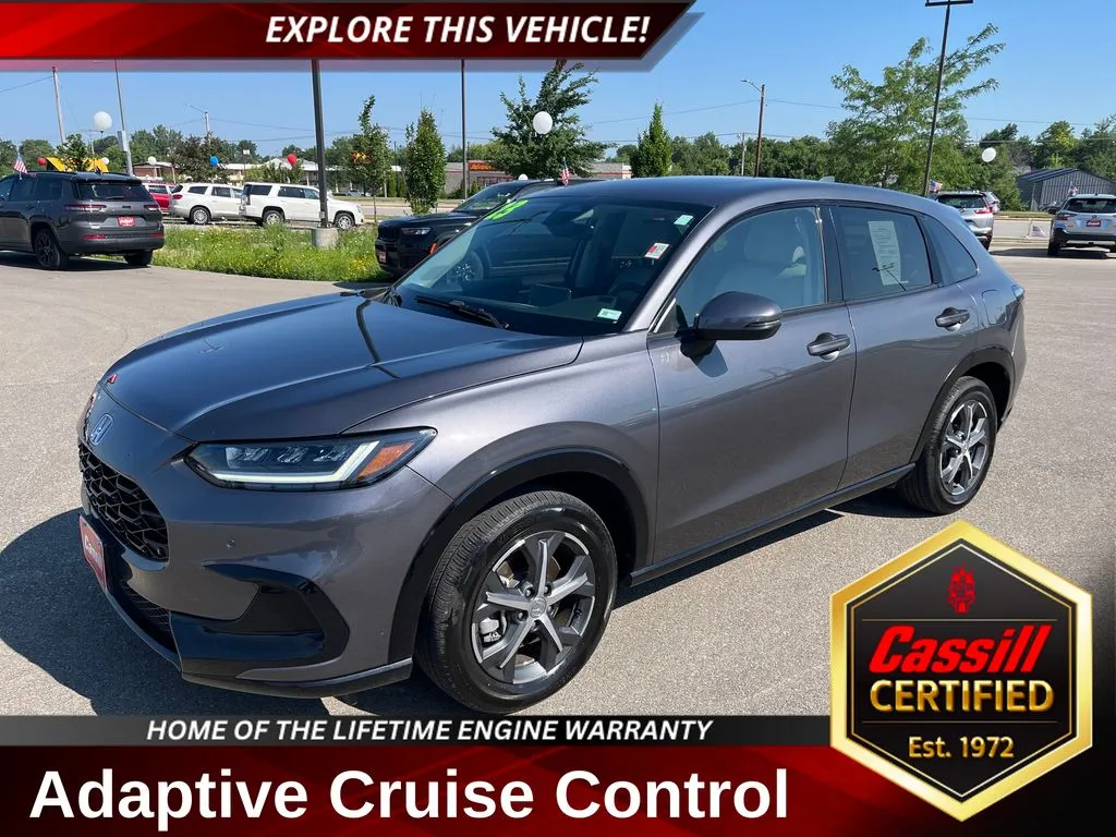 Gray 2023 Honda HR-V EX-L for sale in Cedar Rapids, IA