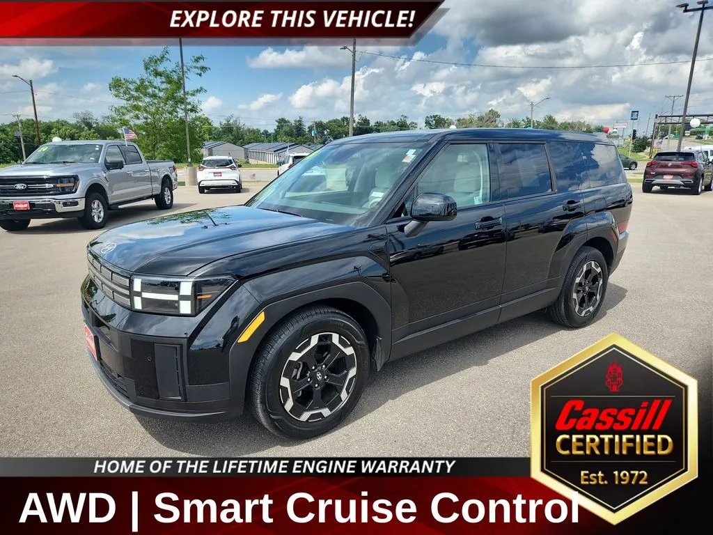 Black 2024 Hyundai Santa Fe SE for sale in Cedar Rapids, IA