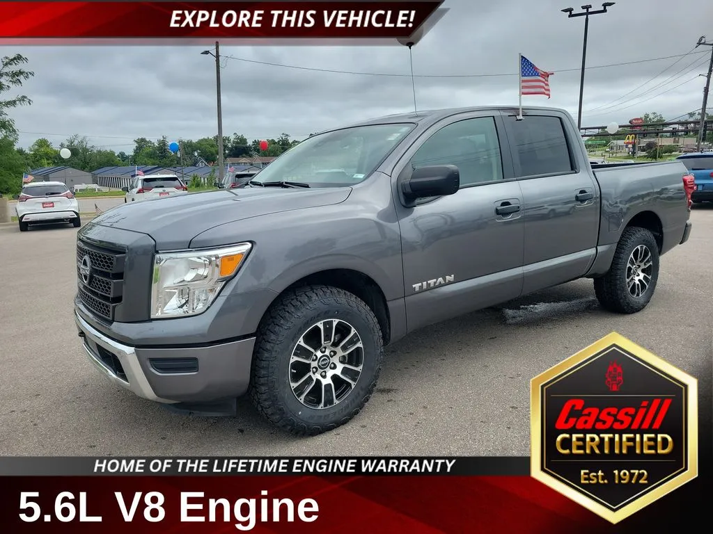 Gray 2023 Nissan Titan SV for sale in Cedar Rapids, IA