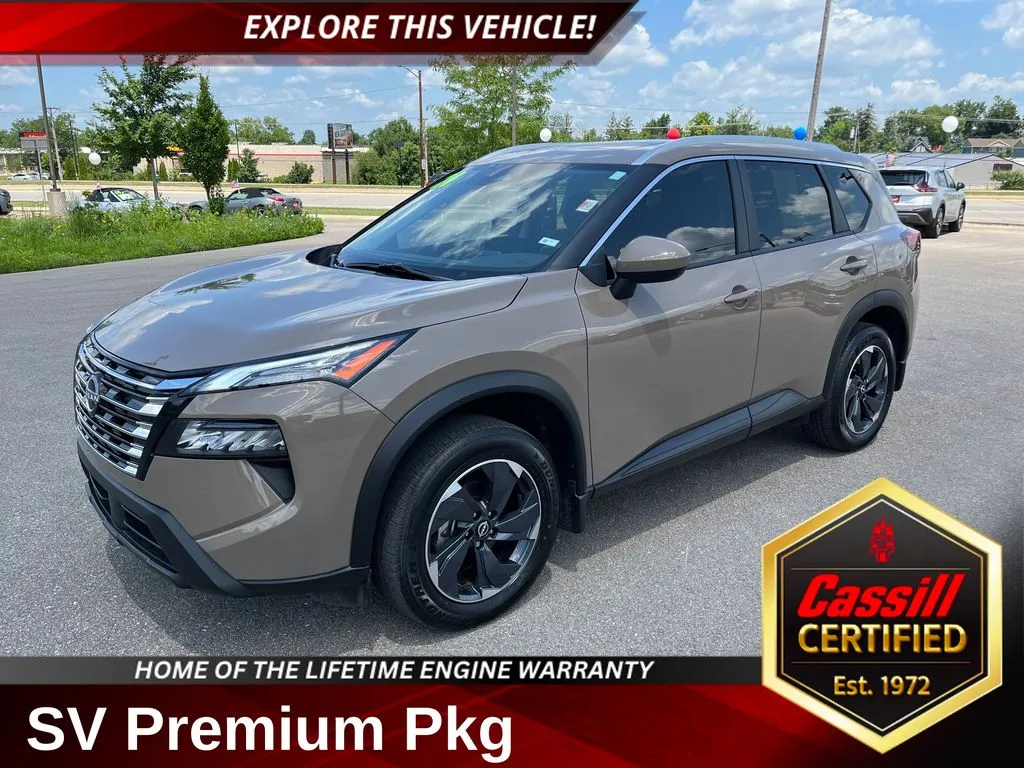 Beige 2024 Nissan Rogue SV for sale in Cedar Rapids, IA